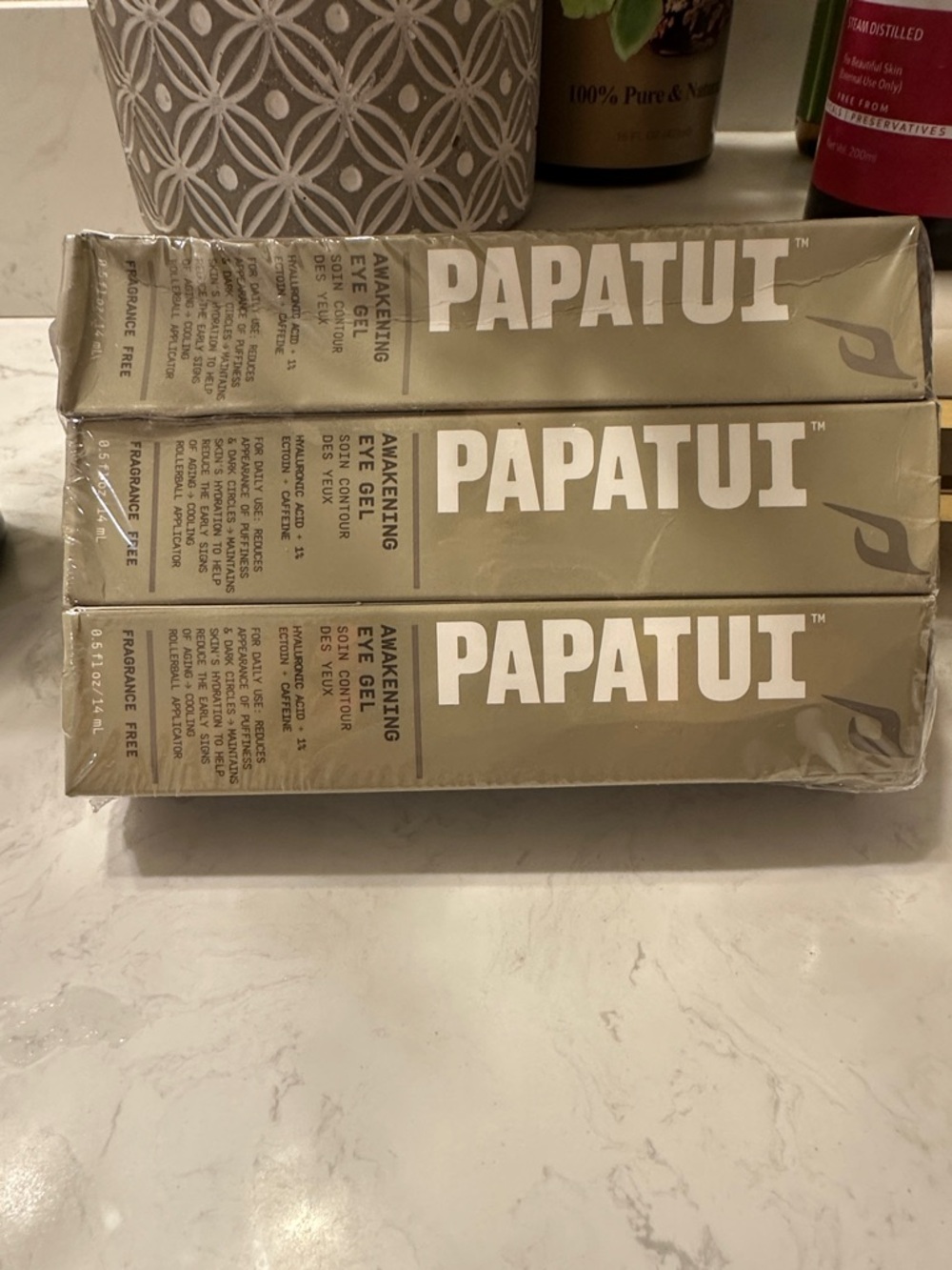 PAPATUI Awakening Eye Gel Trio - Olive Green Boxes brand new